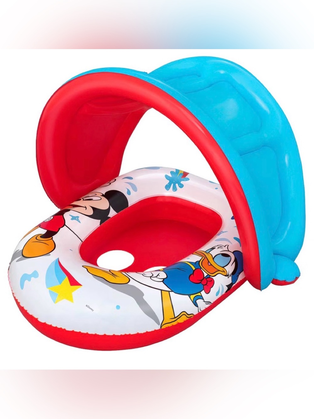 Disney Character UV Baby Inflatable Pool Seat with Canopy NzIB- ages 1 + 2 yrs